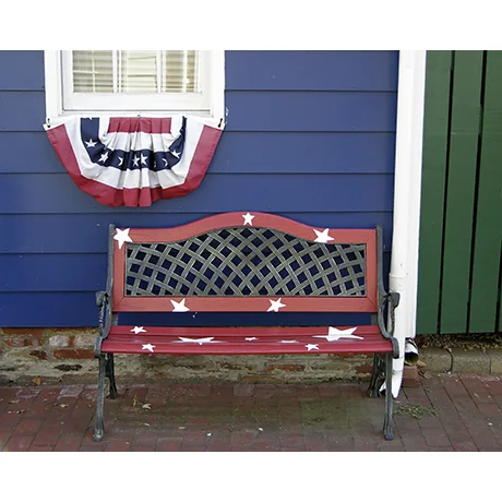 Patriotic Bench