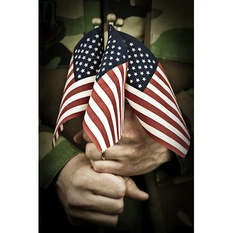 Proudly Holding the Flag