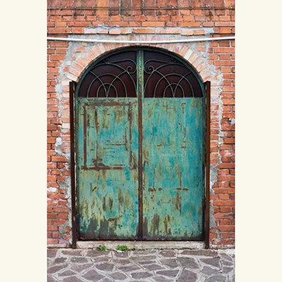 Rustic Green Door