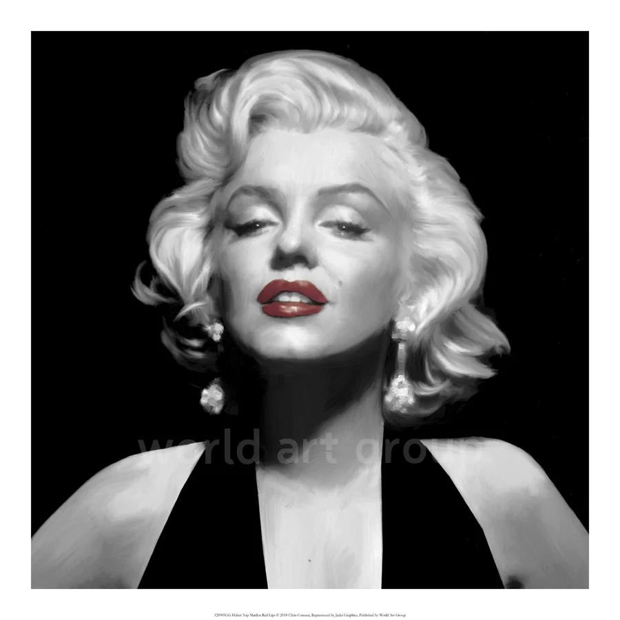 Halter Top Marilyn Red Lips