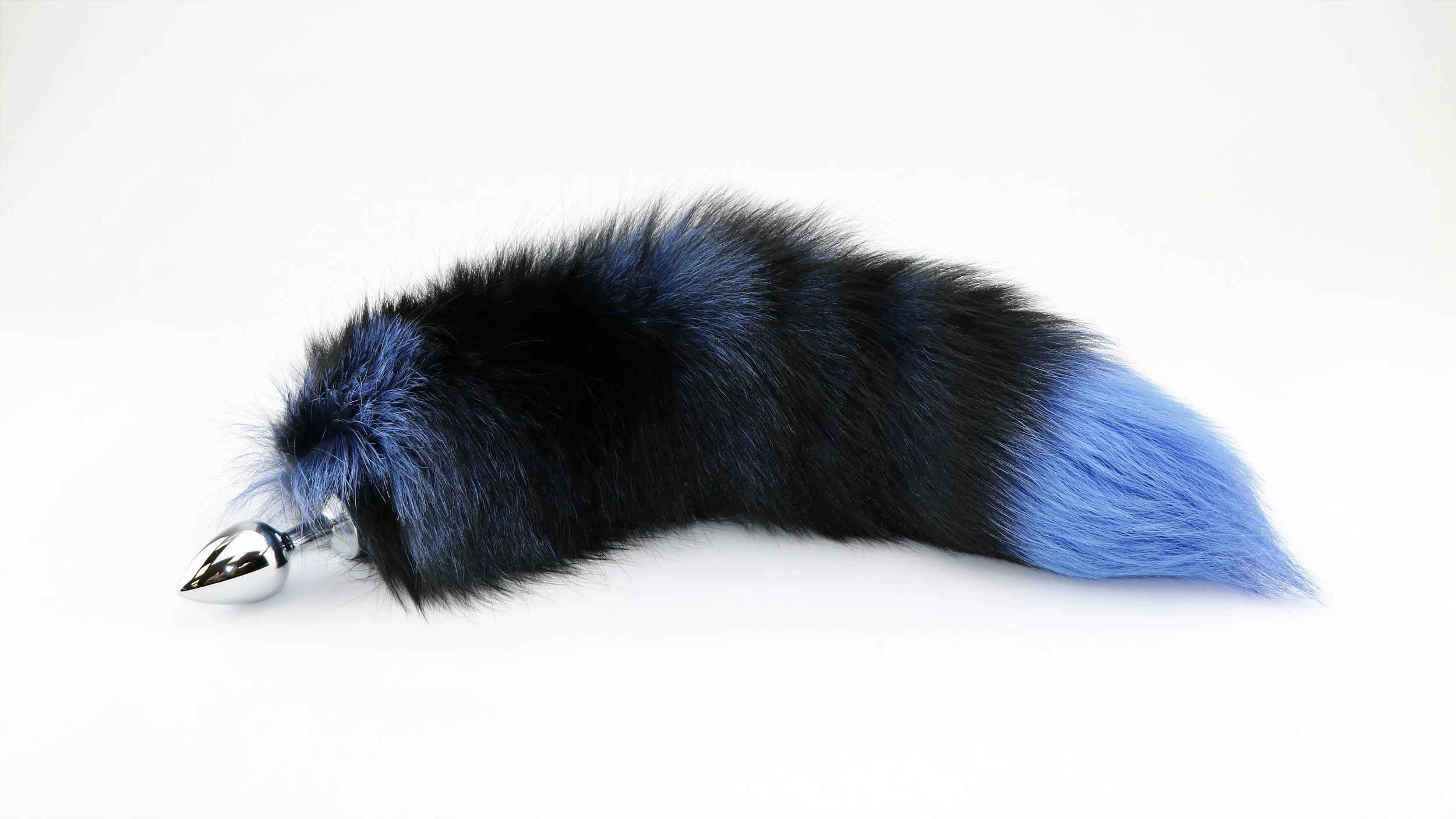 dyed silver fox tail plug