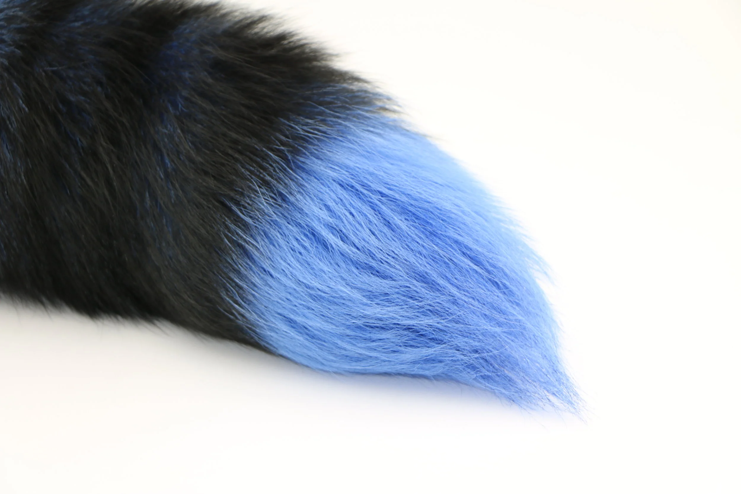 dyed silver fox tail plug