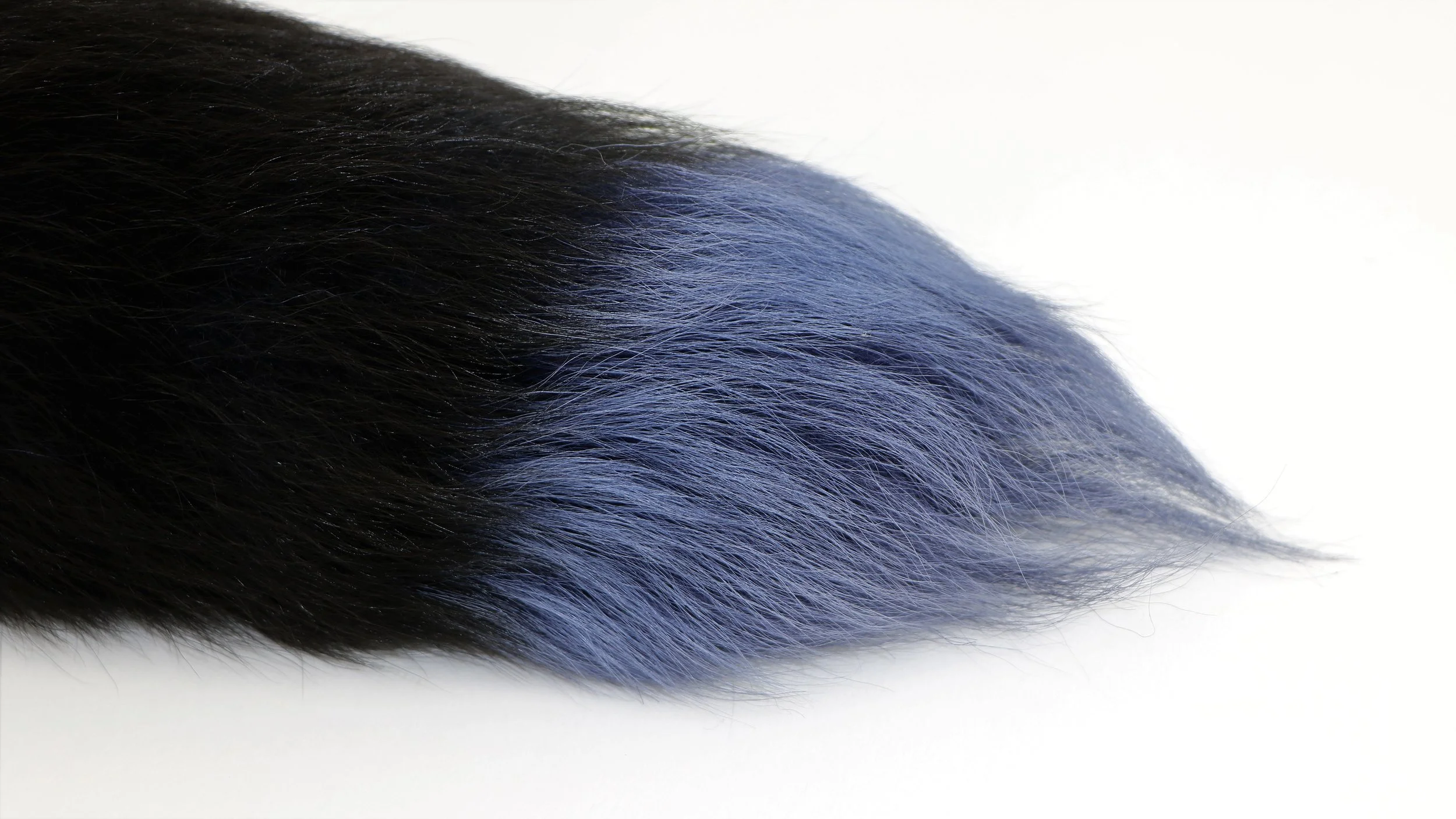 dyed silver fox tail plug