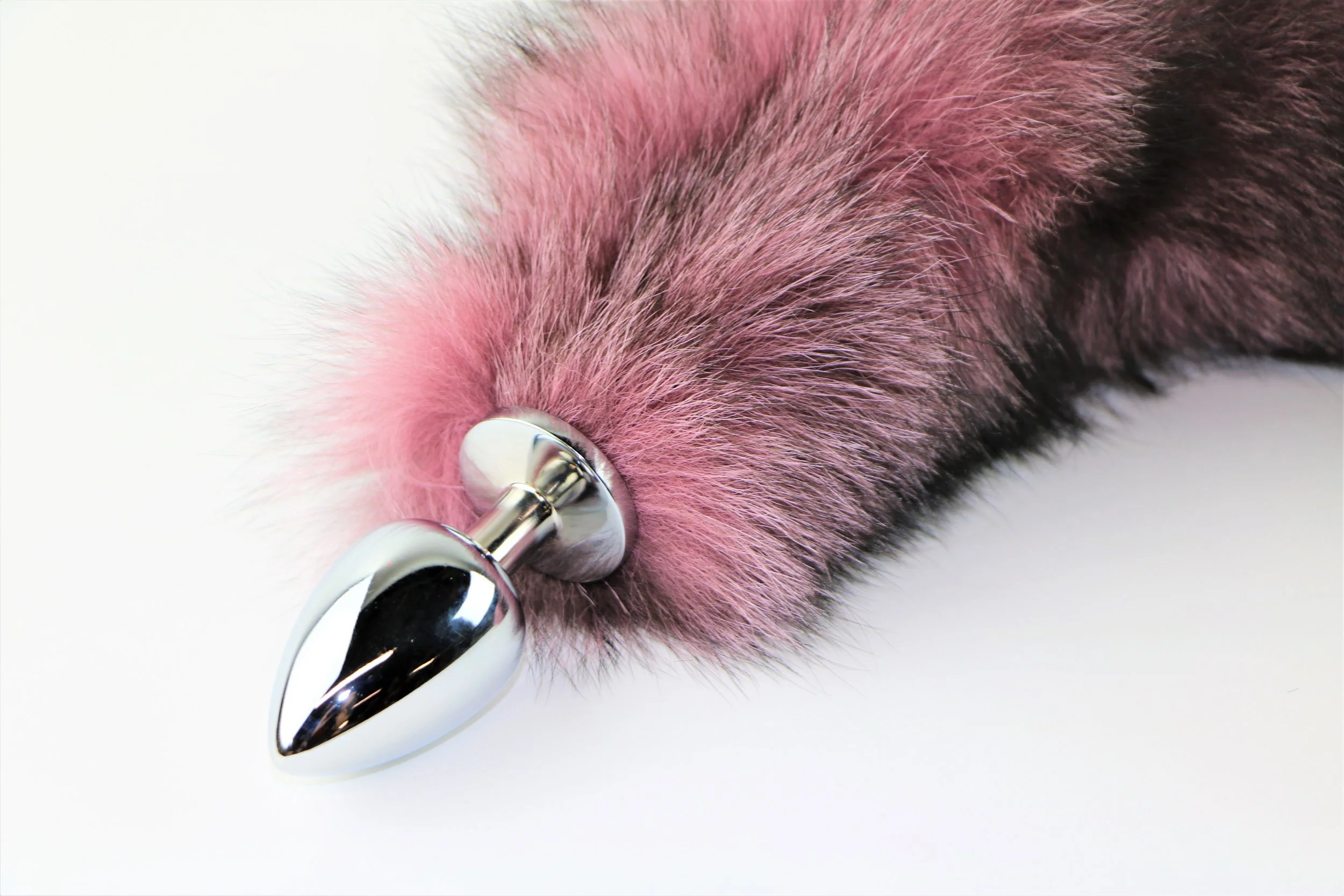 dyed indigo fox tail plug