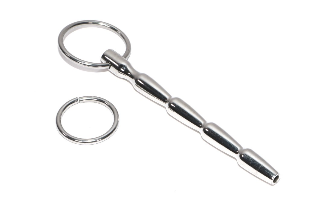 Hollow Stainless Steel Penis Plug/Urethral Sound w/ Interchangeable  O-Rings**PP-34** — The Spank Academy