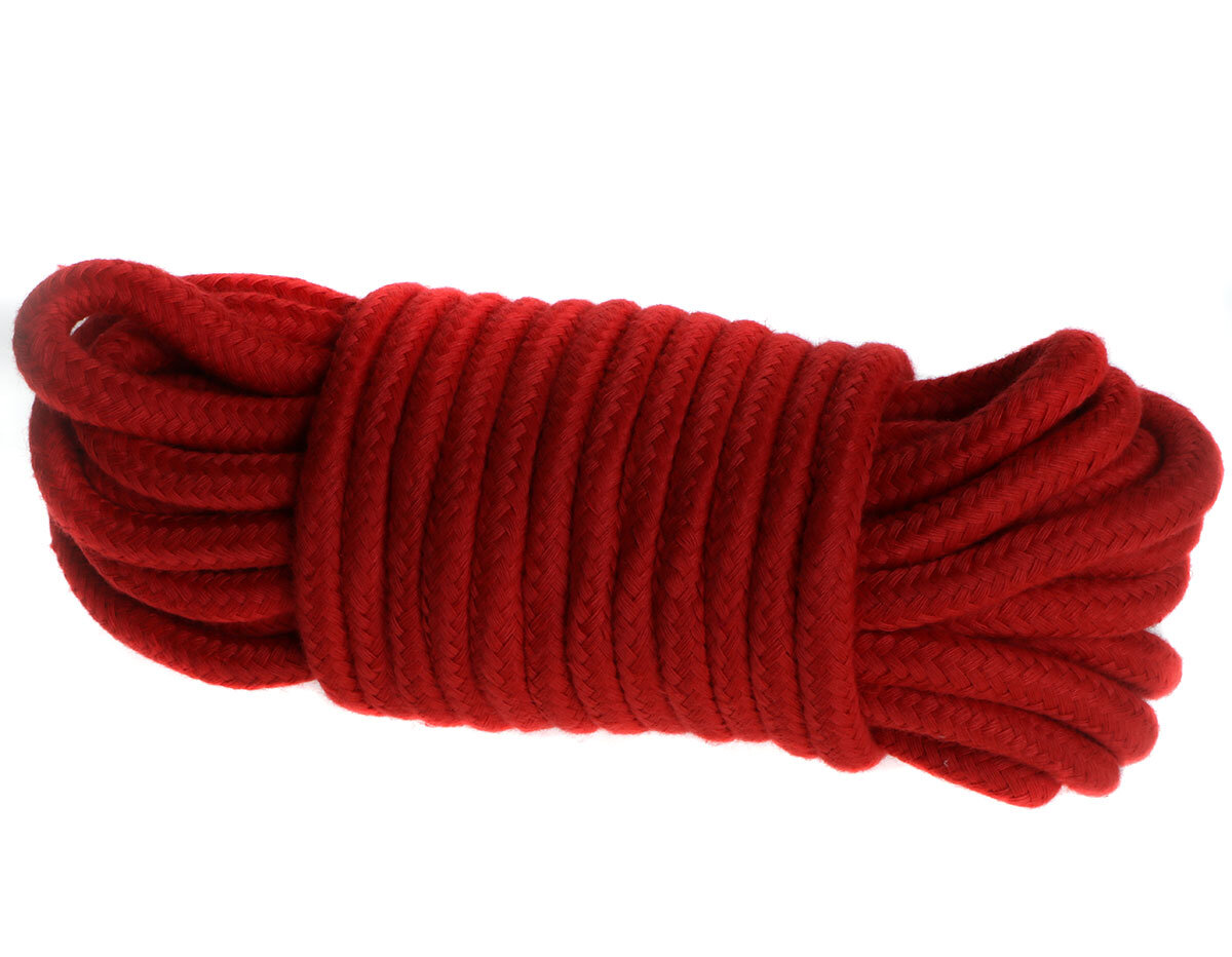 Braided Bondage Rope! Available in Red and Black! — The Spank Academy