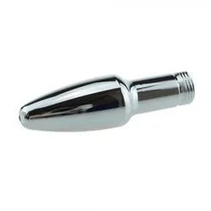 Metal Hollow Plug - Long Shaft with Screw - Pull Ring *Slightly Imperfect*   The Spank Academy