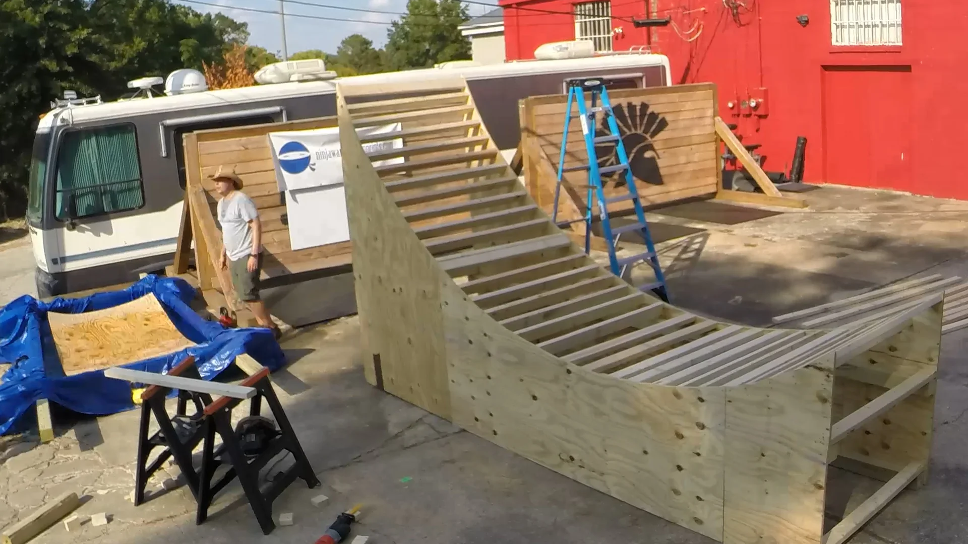 DIY Warped Wall Blueprints Downloadable