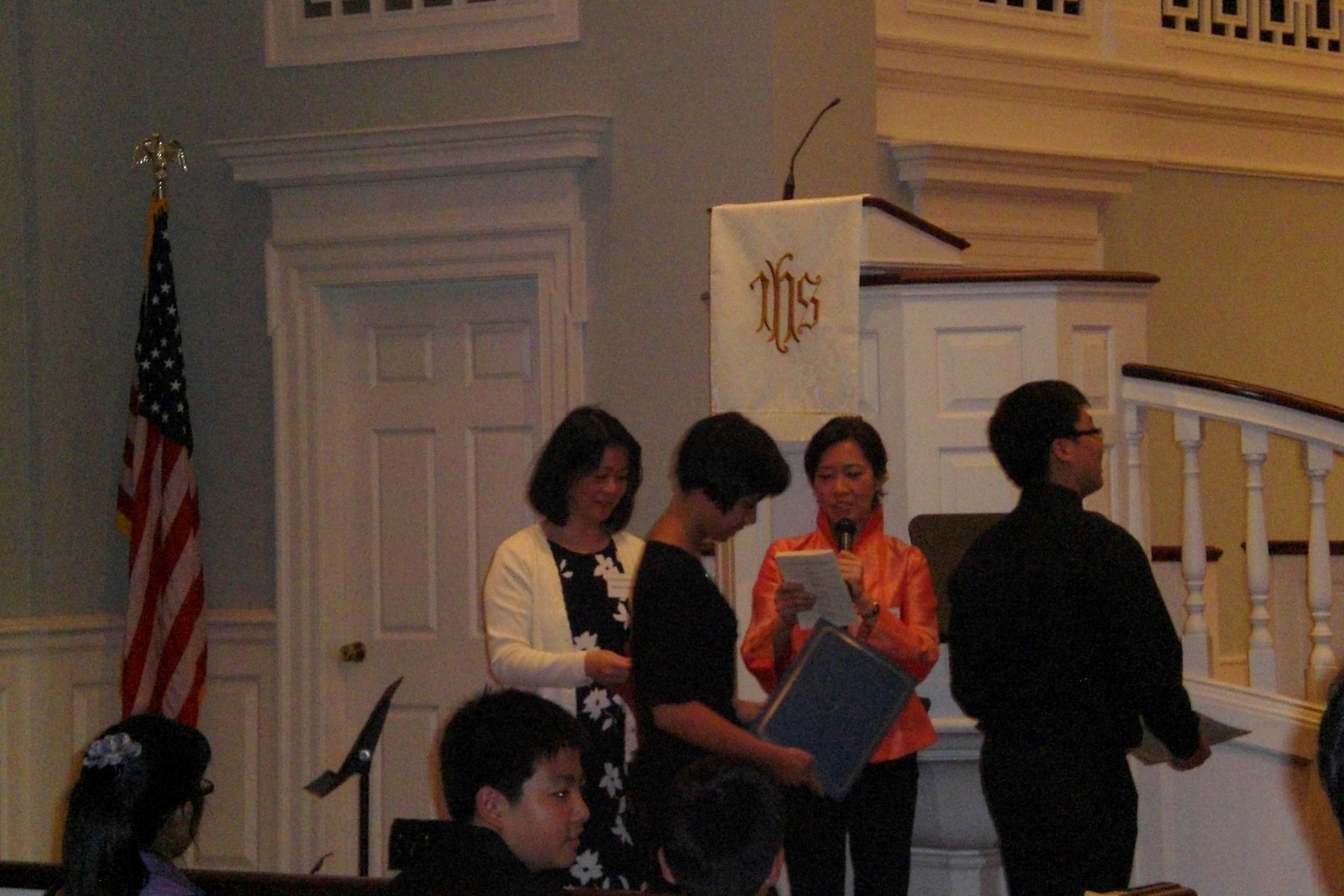Receiving the Gold Prize Award