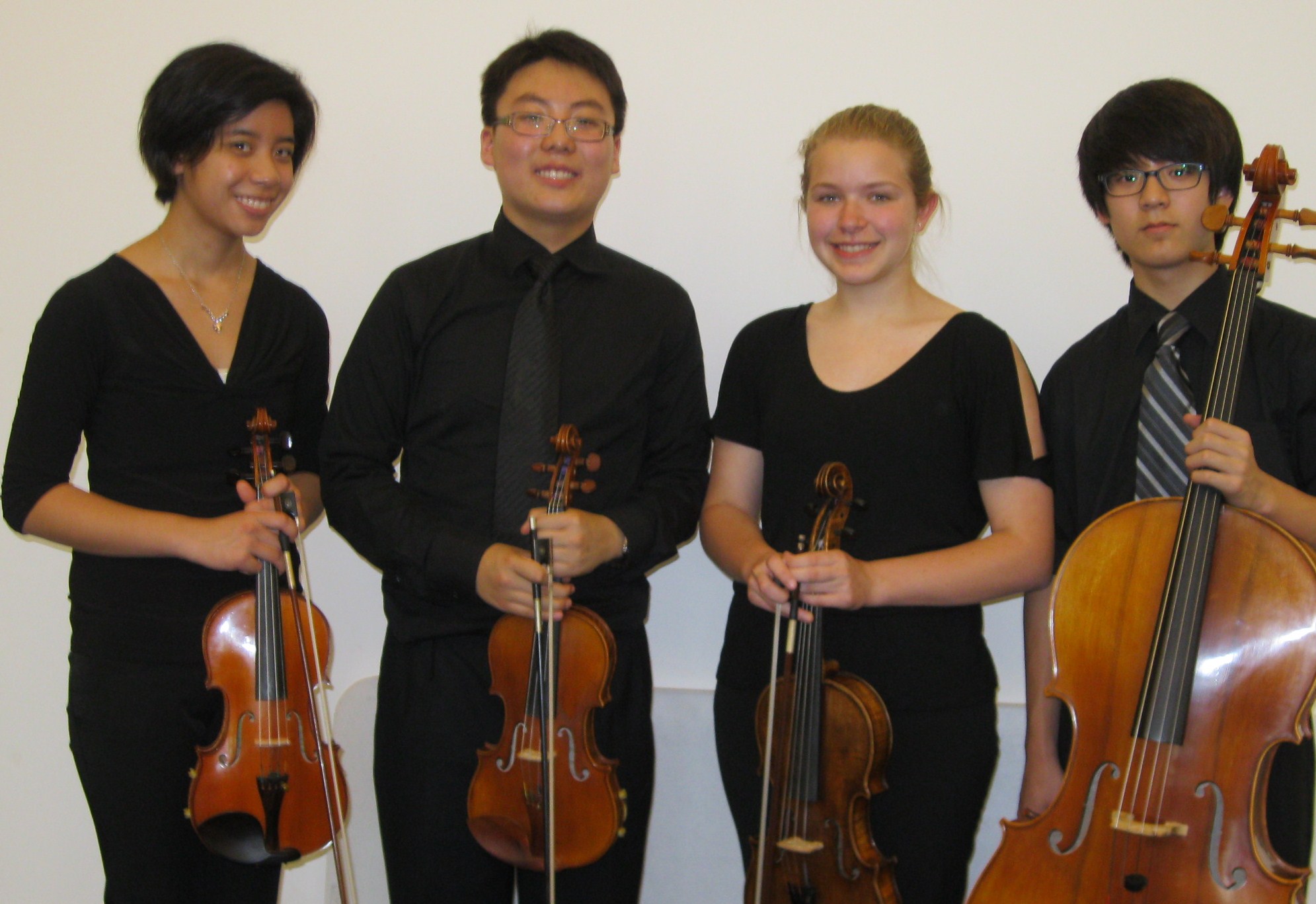 Our premier string quartet! Constance Kaita, violin I - Kangsoo Samuel Lee, violin II - Daelyn Kauffman, viola - Kangmin Joseph Lee, cello