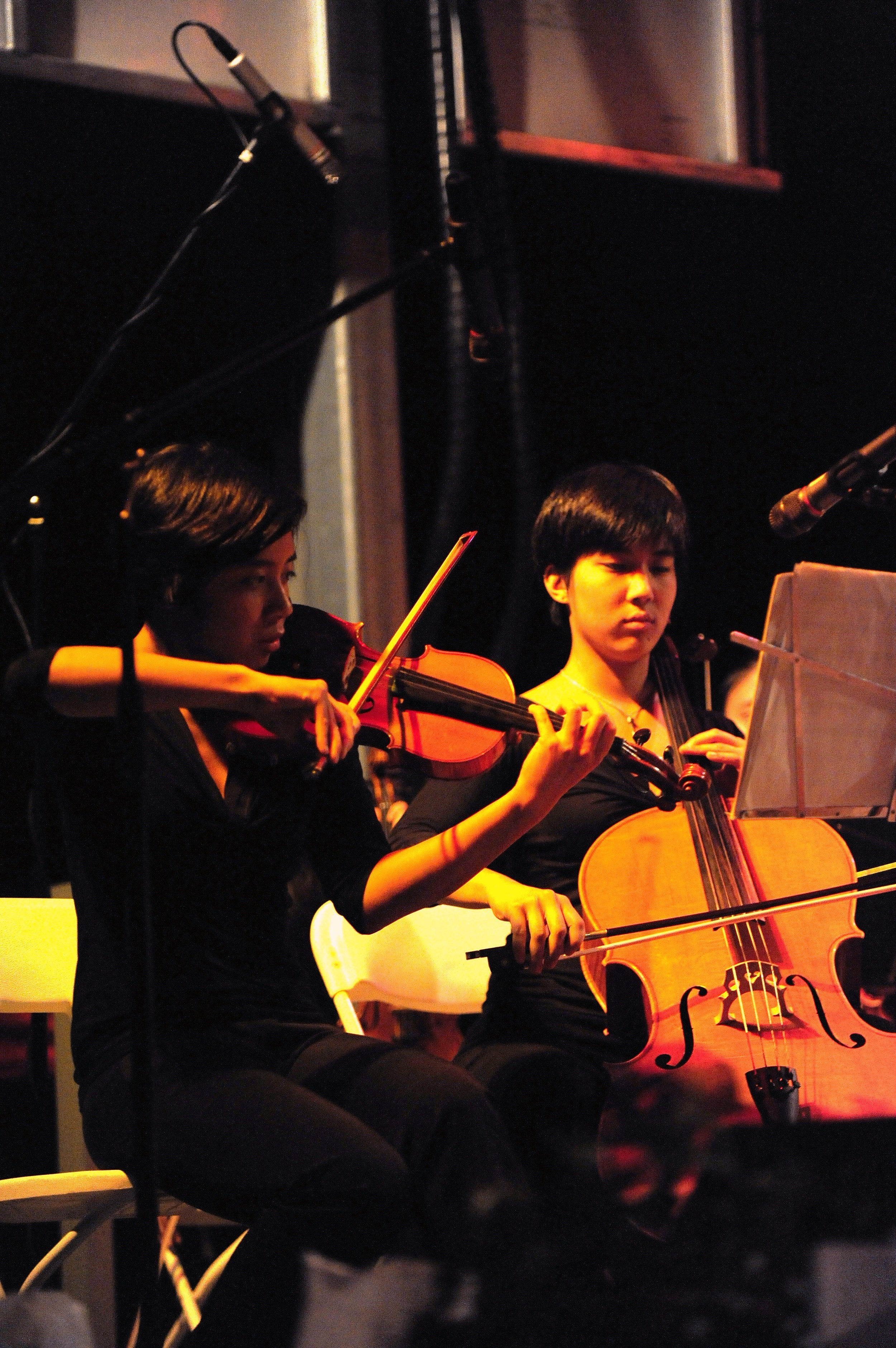 A duet between sisters