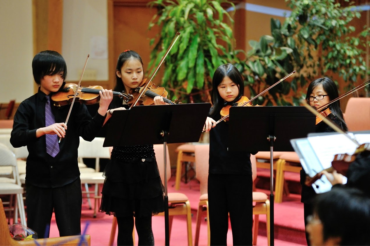 Wonderful young violinists