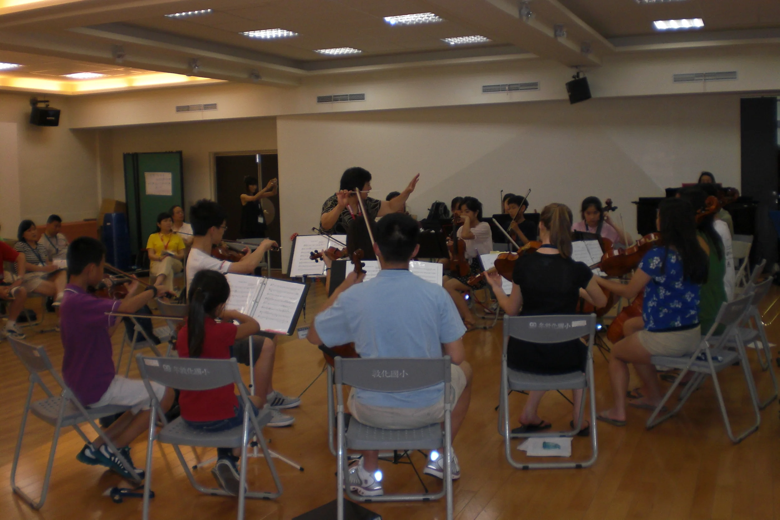 Pre-concert rehearsals!