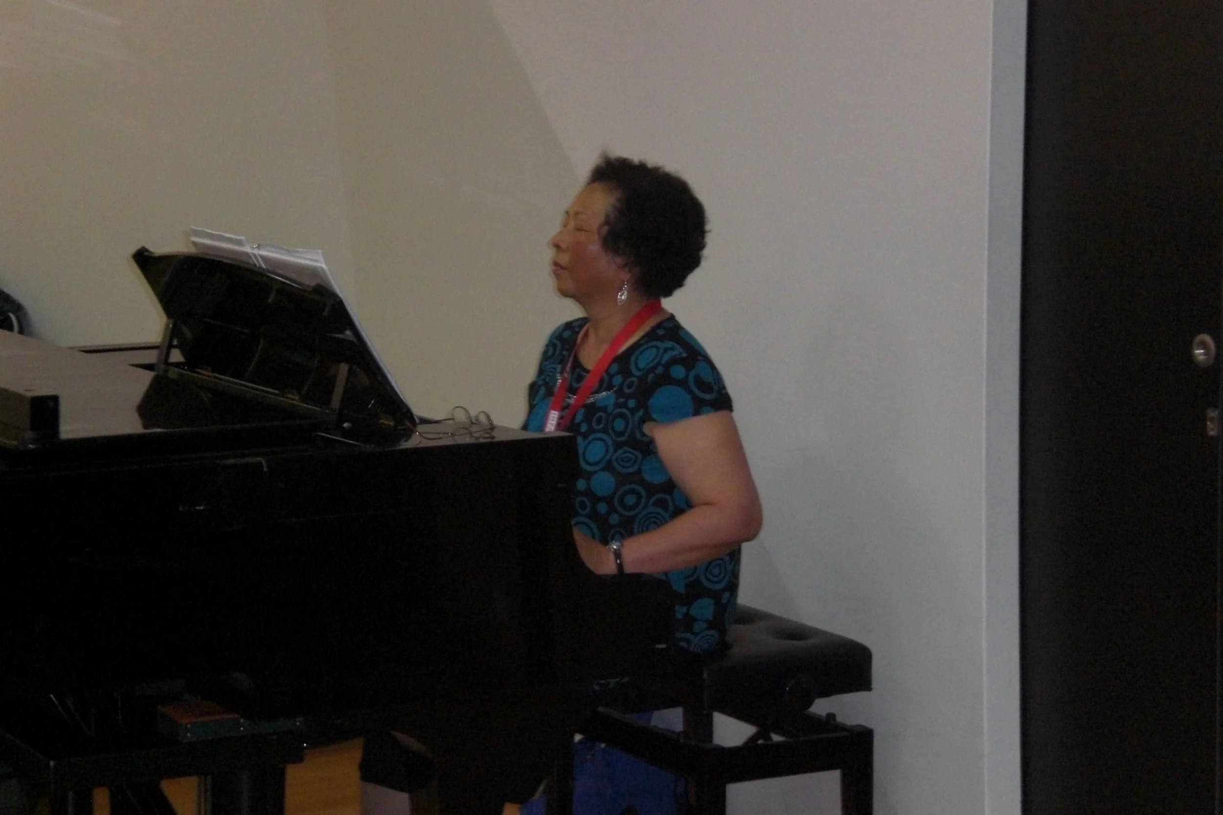 Rehearsing with Dr. Lin