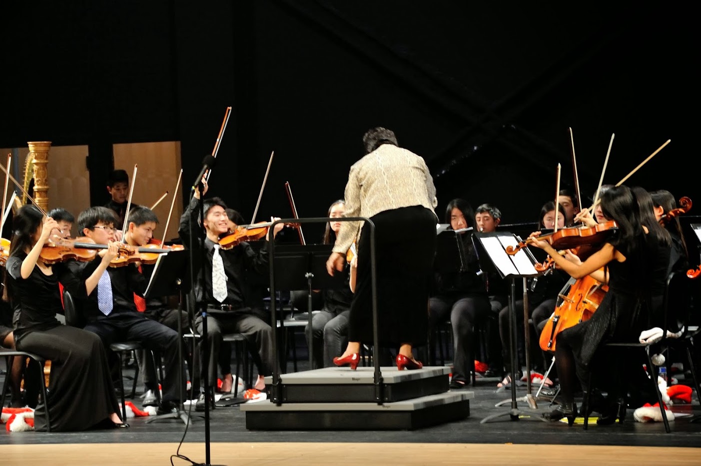 Sinfonia musicians having a great time!