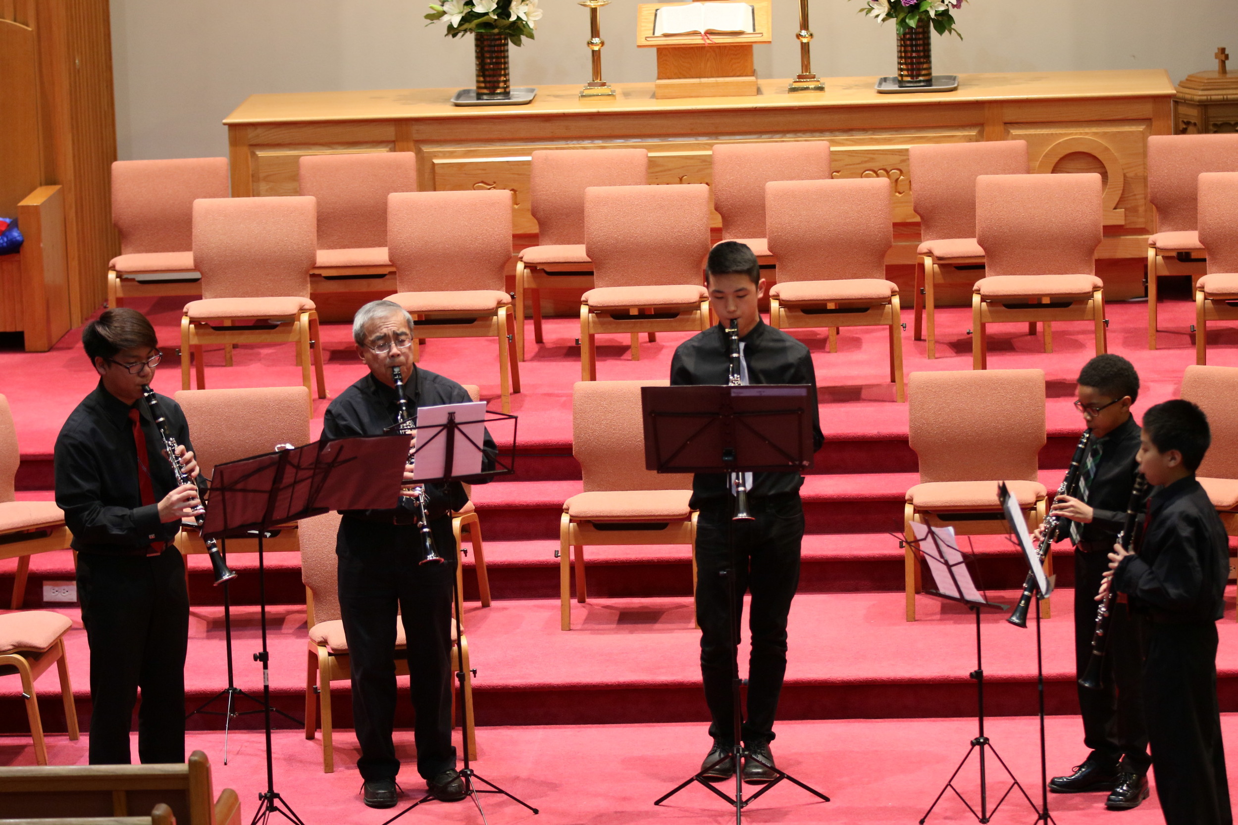 A clarinet ensemble