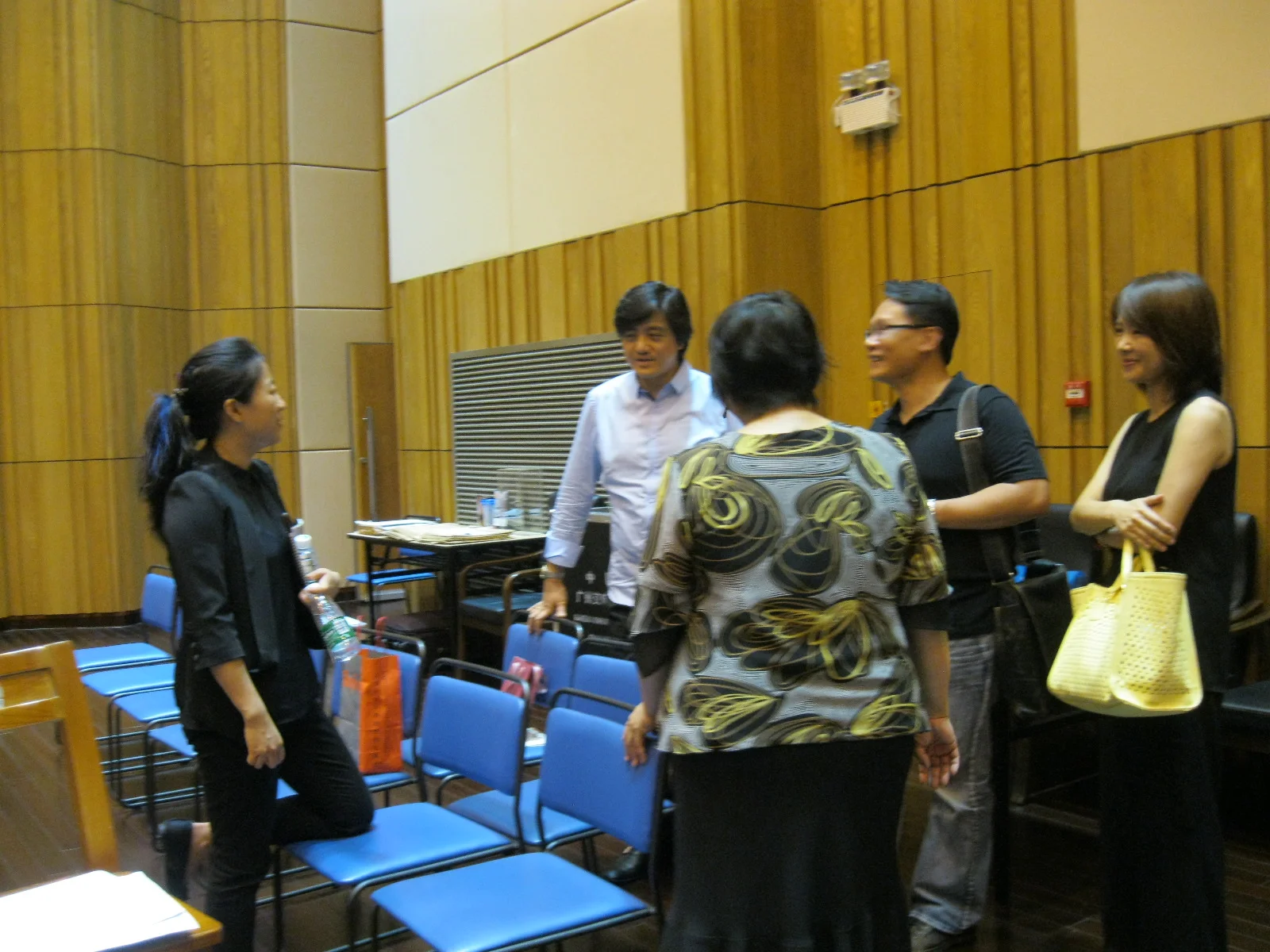 Directors discussing their ensembles