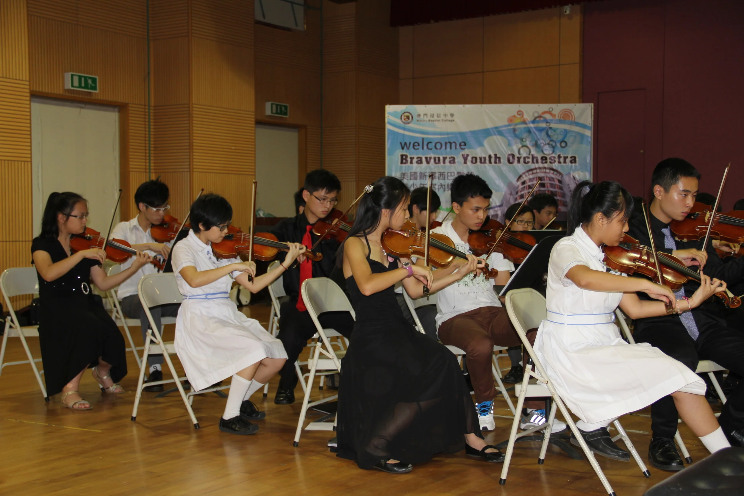A talented violin section