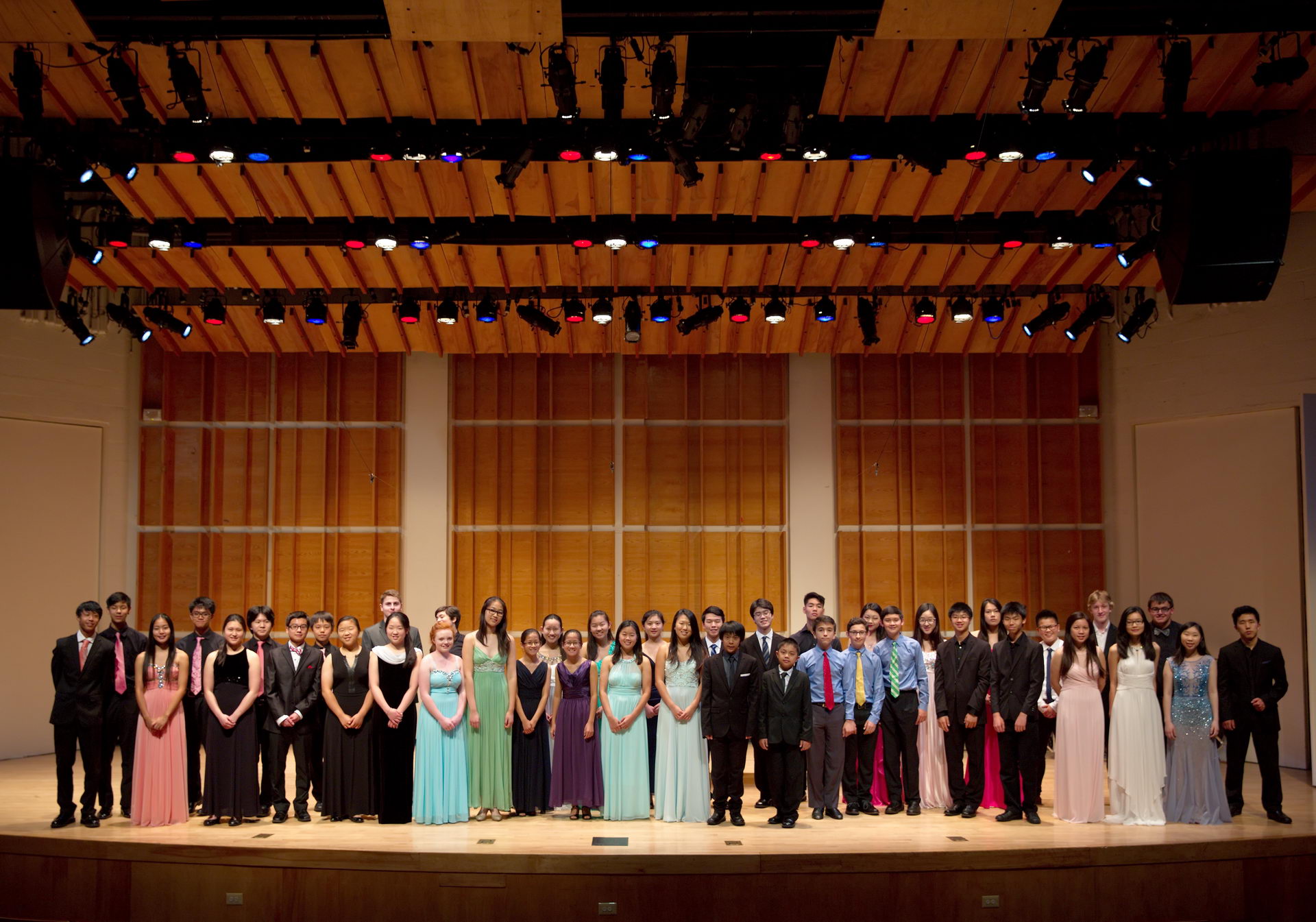 The performers come together for a final bow
