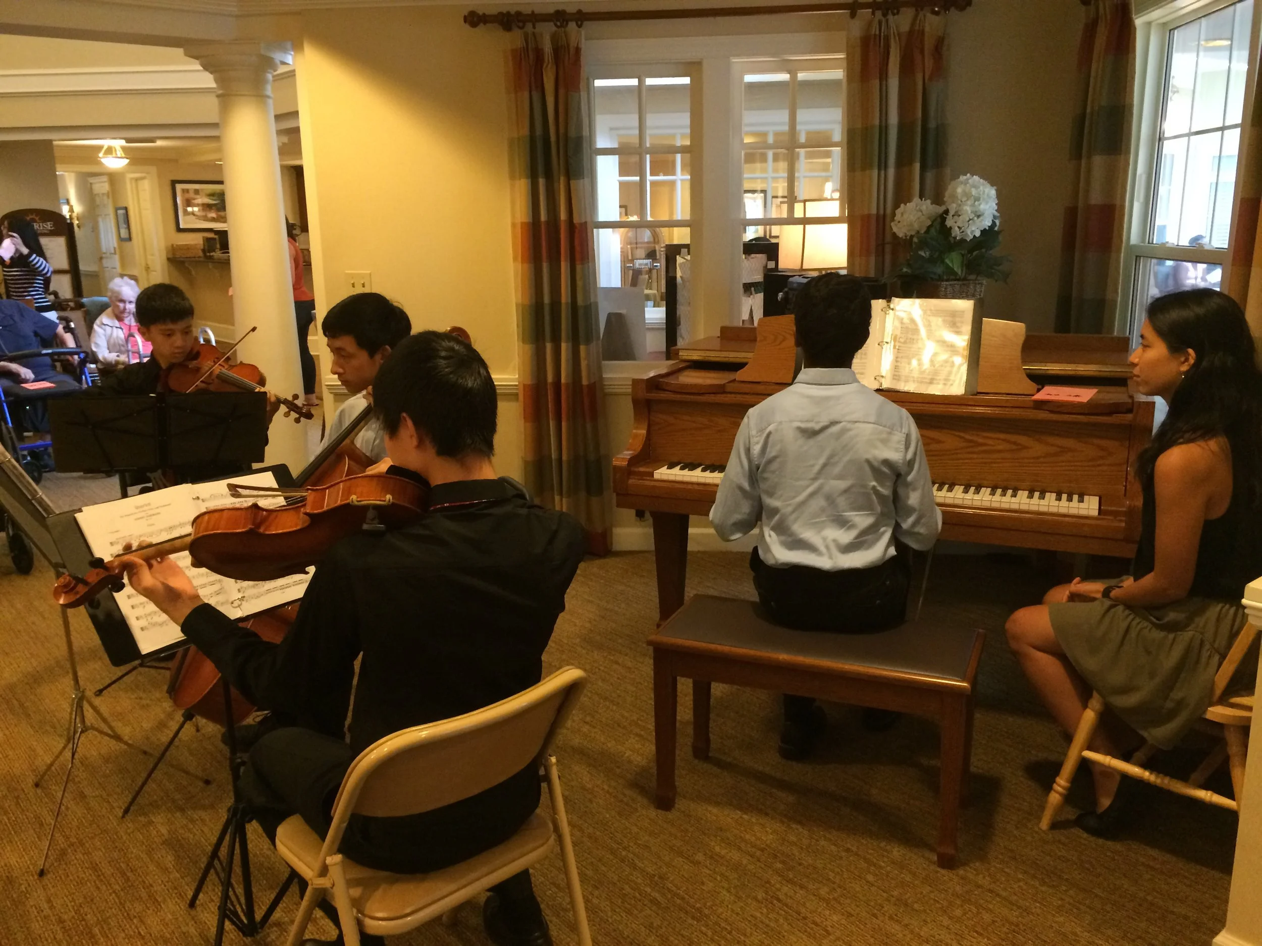 Michael Li, David Xiong, Michael Hu, and Vishal Raman perform the Schumann Piano Quartet