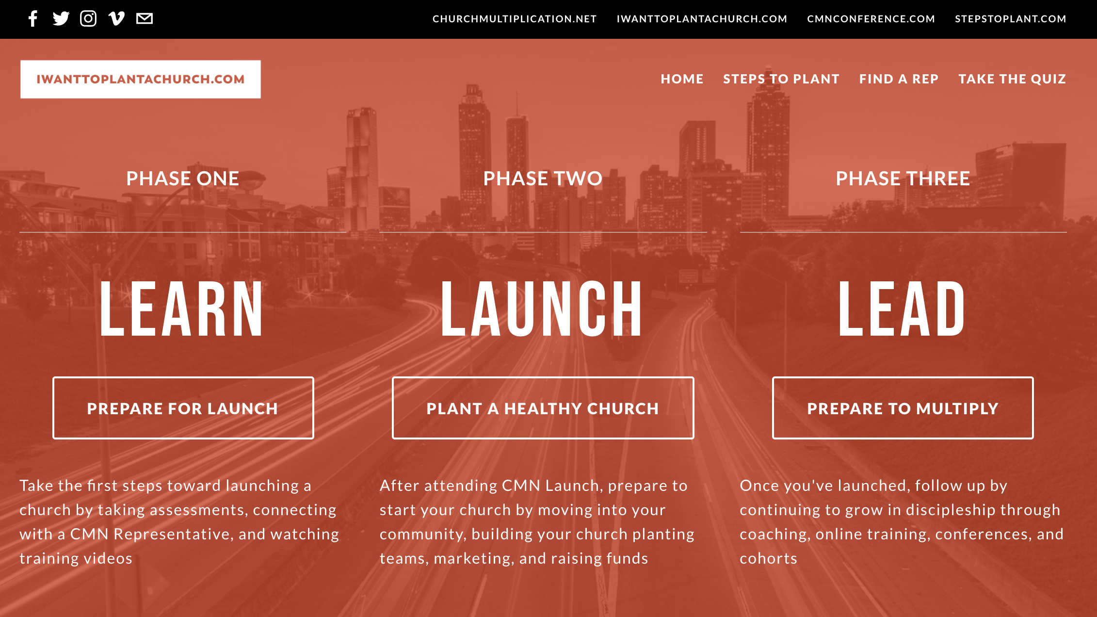 CMN's Steps to Plant process has been available since the August 2017 General Council. In that timeframe, the CMN team has been working on the blueprint for the future of Steps to Plant as part of the upcoming CMN Lead platform. The current Steps to Plant provides pre-launch information, a one-year launch timeline, and additional post-launch strategies for new churches. 