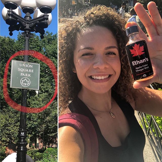 Shout out to USQ Park for their unintentional marketing for @drinkethans Apple Cider Vinegar Shots... Craving Fulfilled for the Cinnamon Maple!! π ππππ #performyourproduct