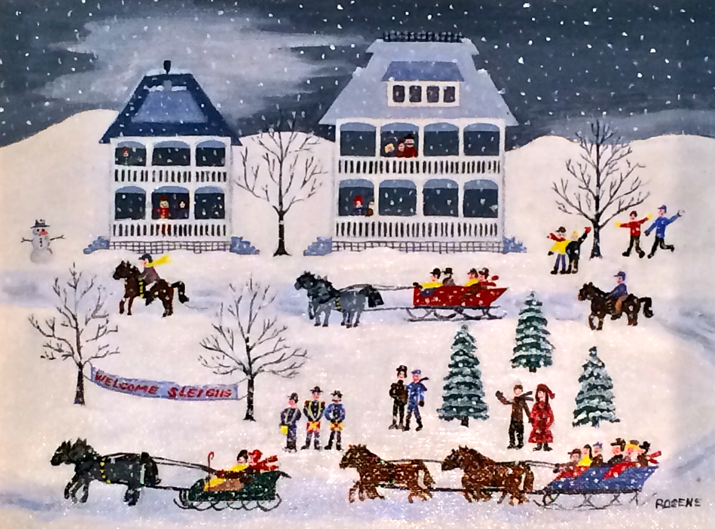 The Great Sleigh Ride of 1856, Richfield, Ohio