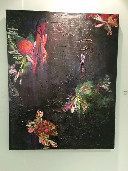 Mixed media artist Adrienne Shisko's remarkable "Eye Candy" piece on display in Watertown