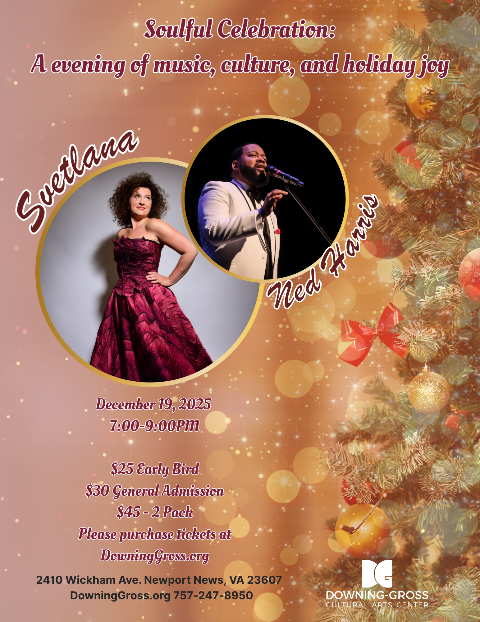 Soulful Celebration Holiday Concert: Svetlana &amp; Ned Harris