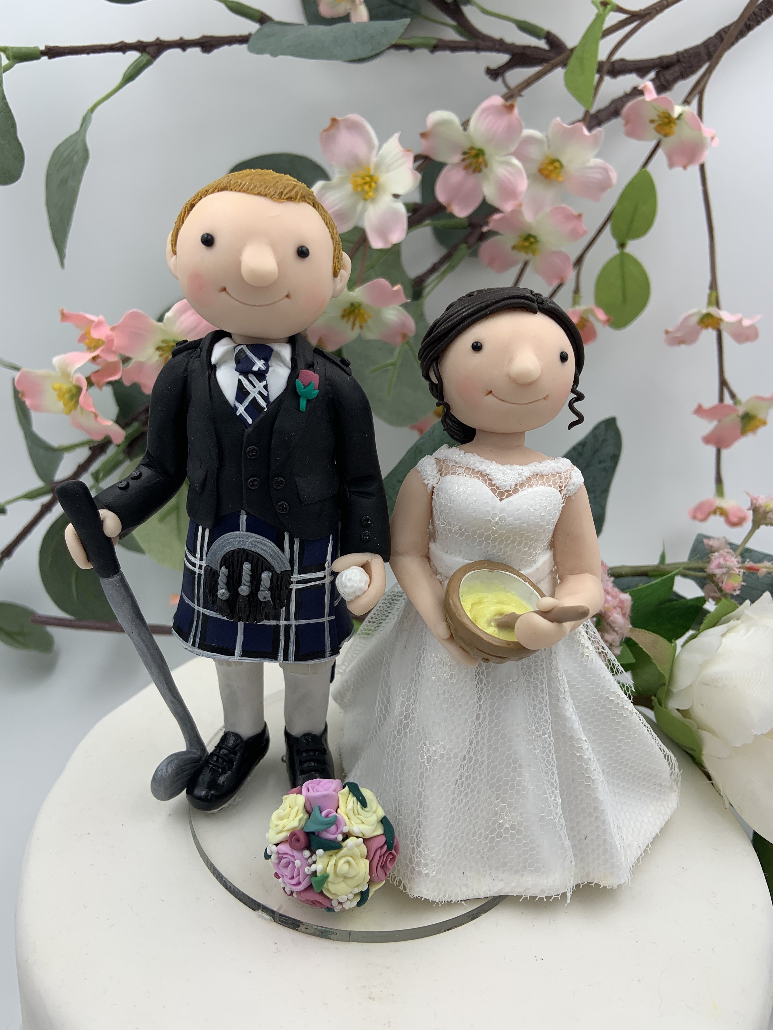 Golfing Baking Wedding Cake Topper.JPG