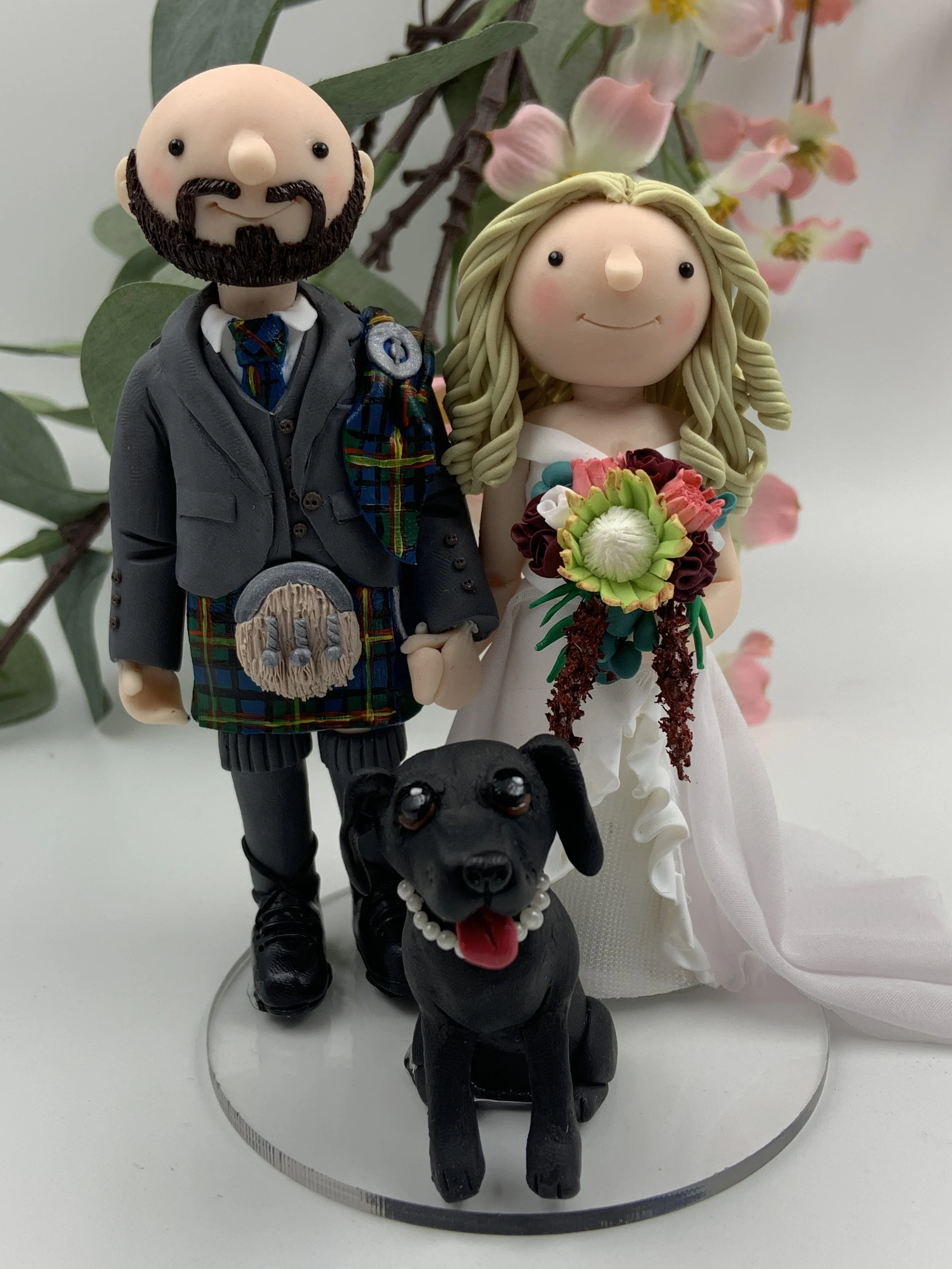 Wedding Couple Black Labrador Cake Topper.JPG