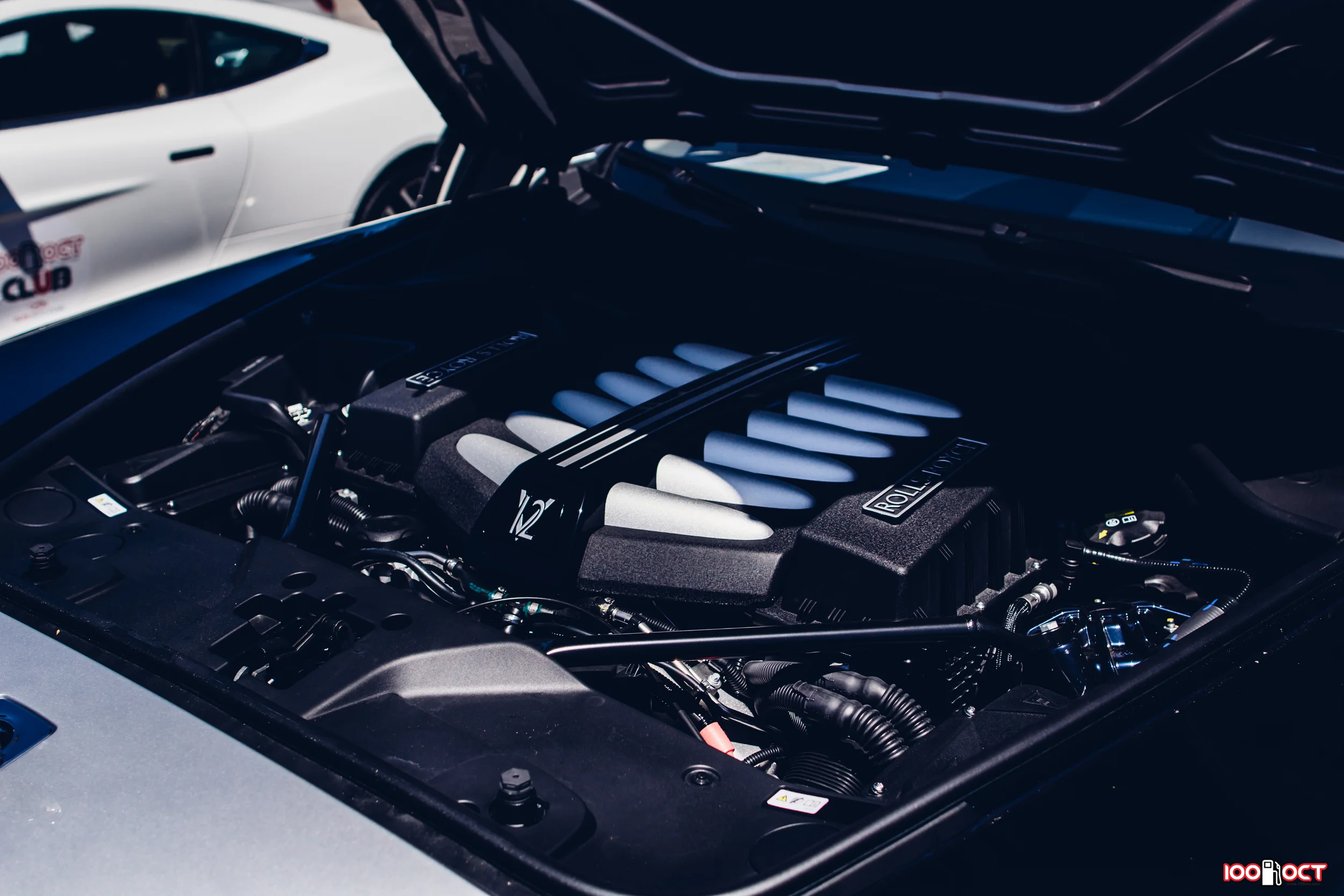 The magnificent twin-turbo 6.6 liter V12 engine putting out 624 hp and 590 lb ft of torque. Credits: Dayne Dyer
