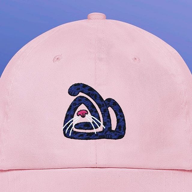 Pretty in Pink 🌸🌺🐱 #apparel  #merch #dadhat #rylmtn
