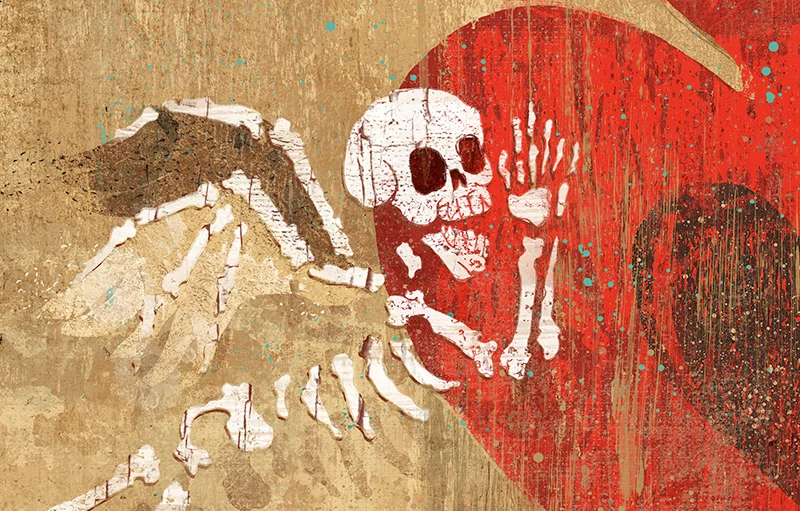 dia de los muertos wall art