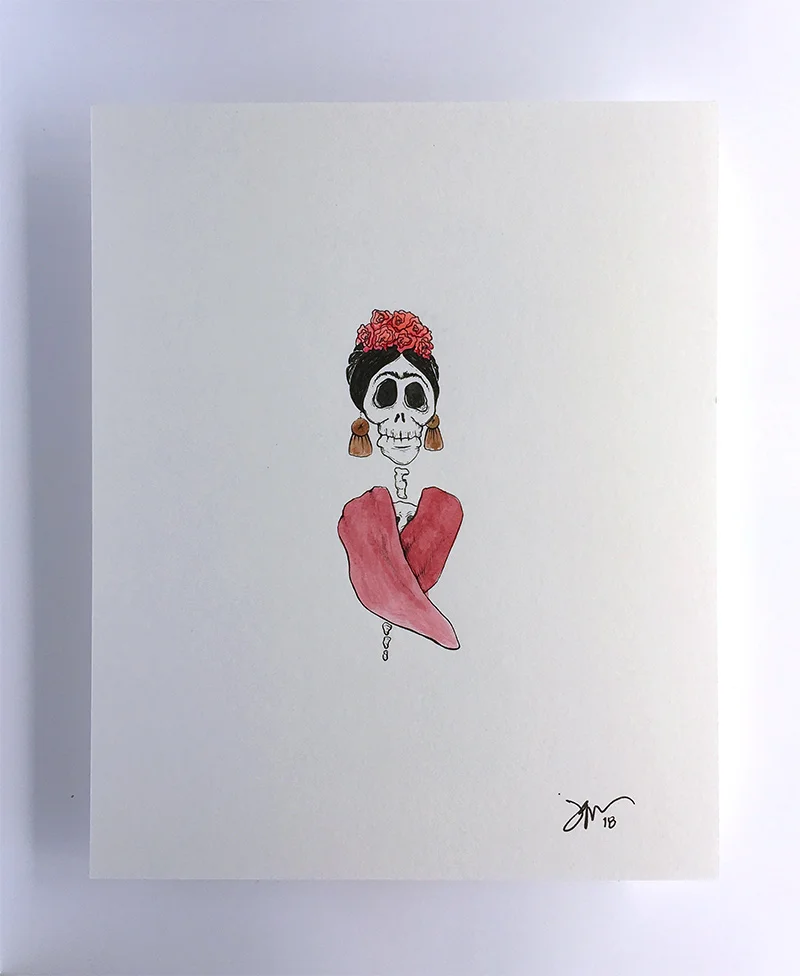 frida kahlo calavera art