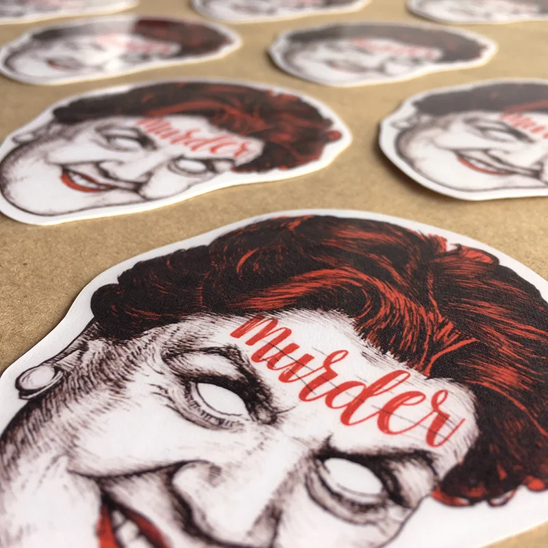 horror zombie sticker