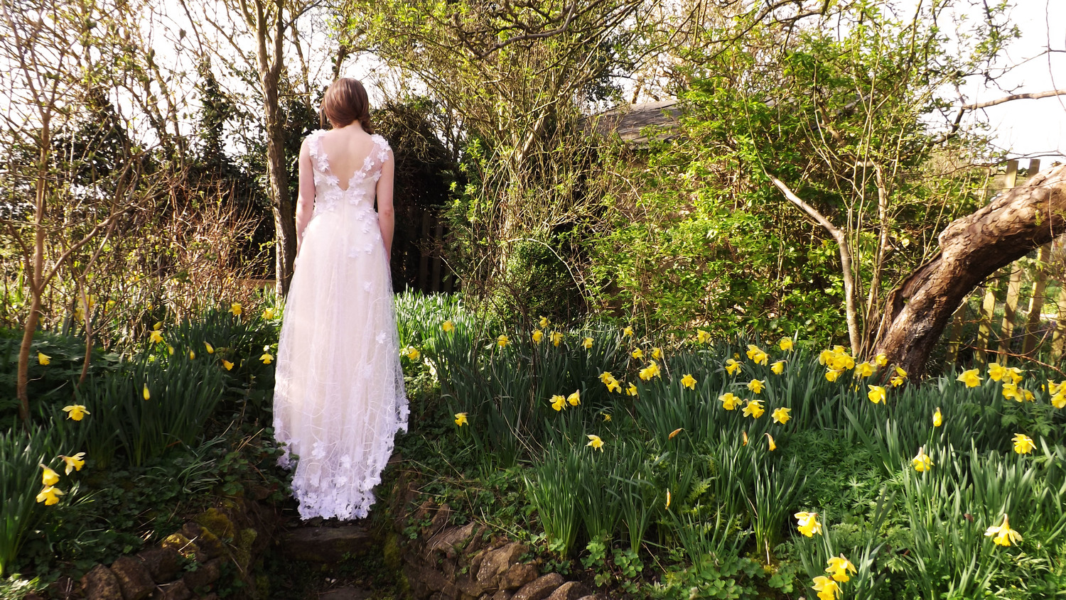 The dress that launched Wold Couture: initially inspired by the dawn chorus, it later came to be known as the Cobweb Dress.