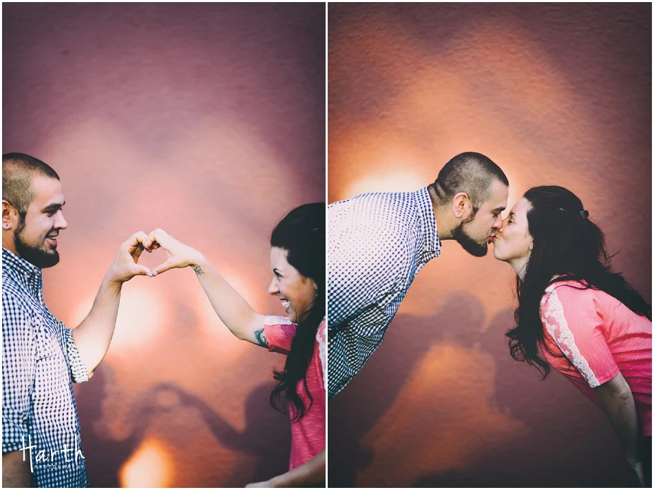 Making Hearts Engagement | Harth Photography