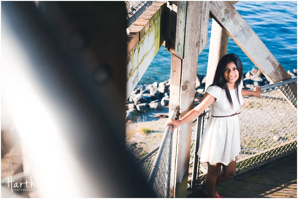 High School Senior on Pacific Ocean