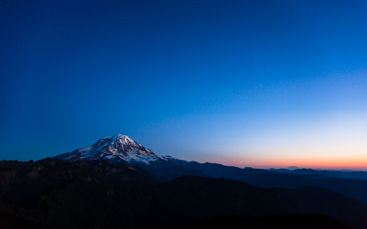 Mt Rainier Sunset Landscape