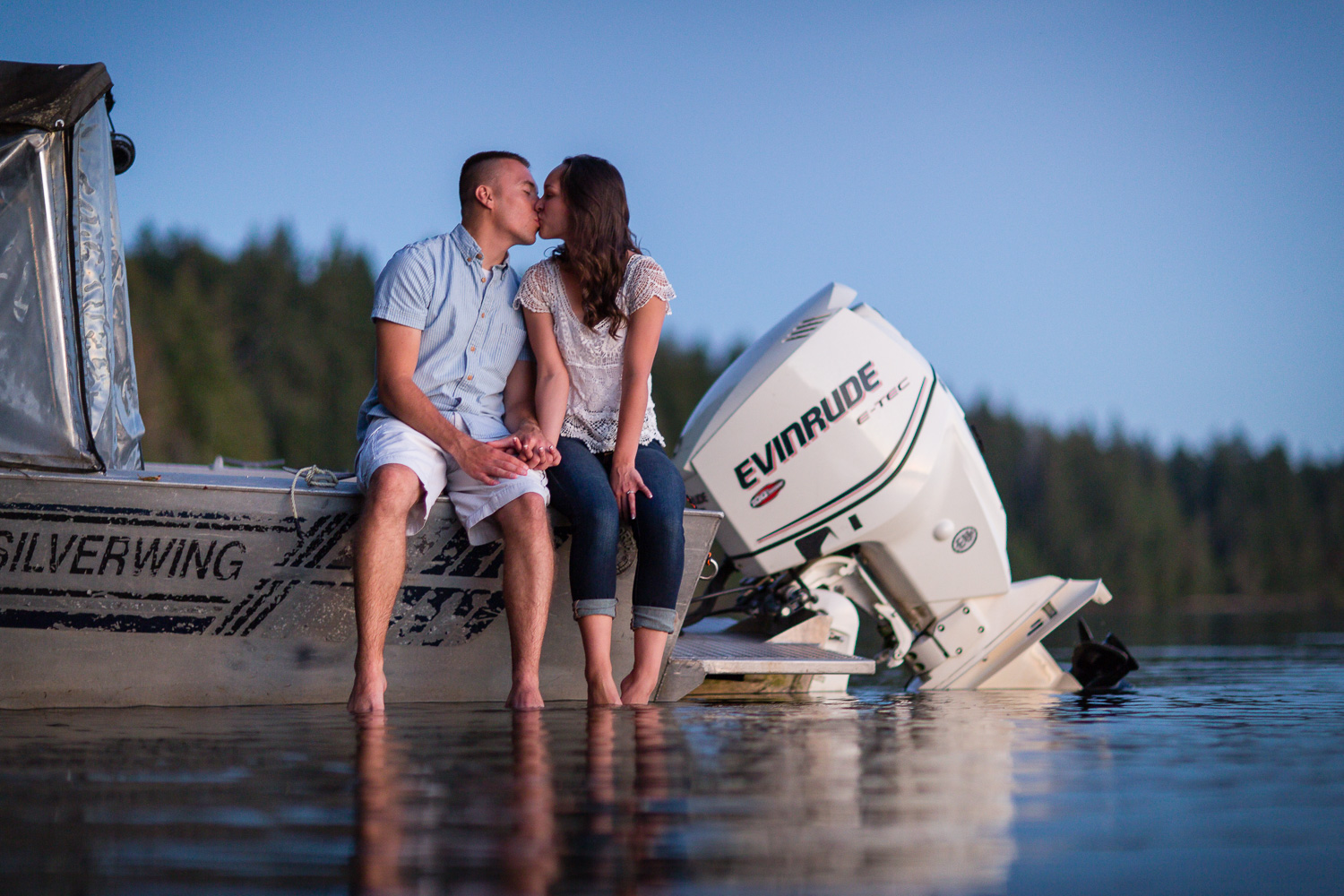 Boat and Water Engagement Photographer