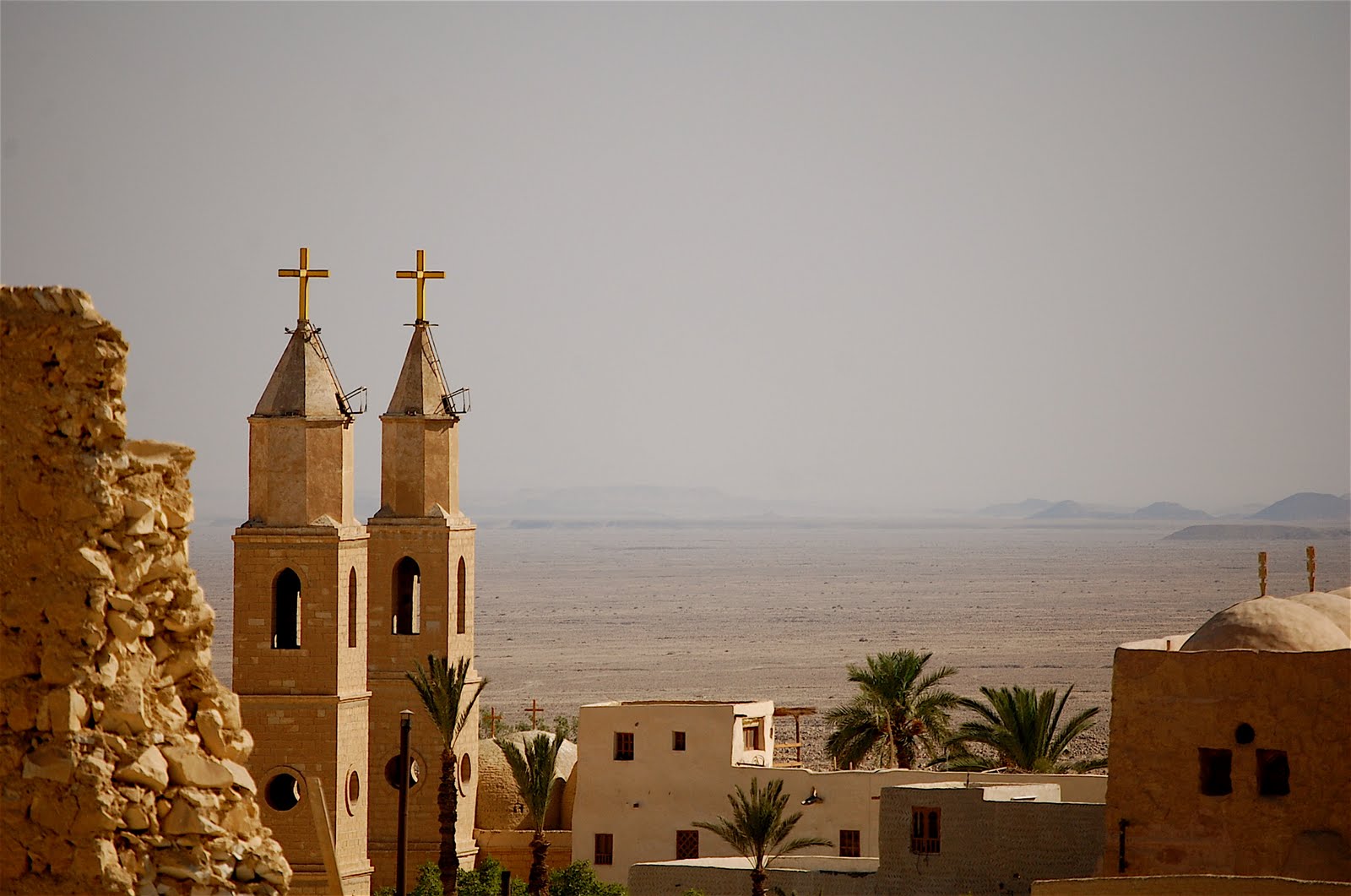 Another view of the monastery with the desert beyond. (Photo by author)