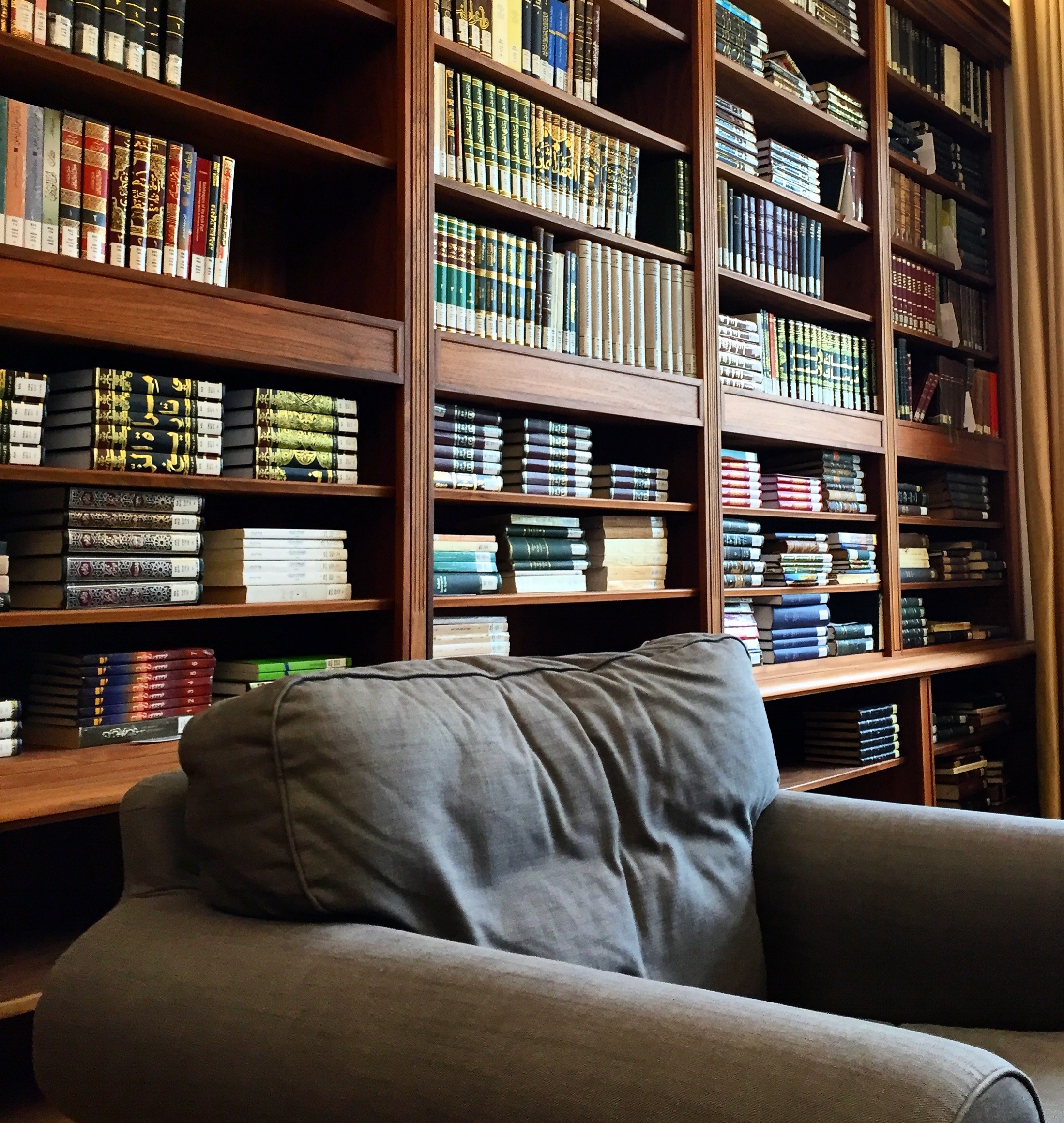 A view inside the library of the Annemarie Schimmel Mamluk Kolleg, Bonn, Germany. 