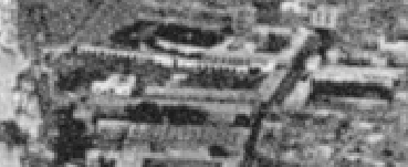 Site B: The arched structure running from left (at the river) to right (to the center of the photo.