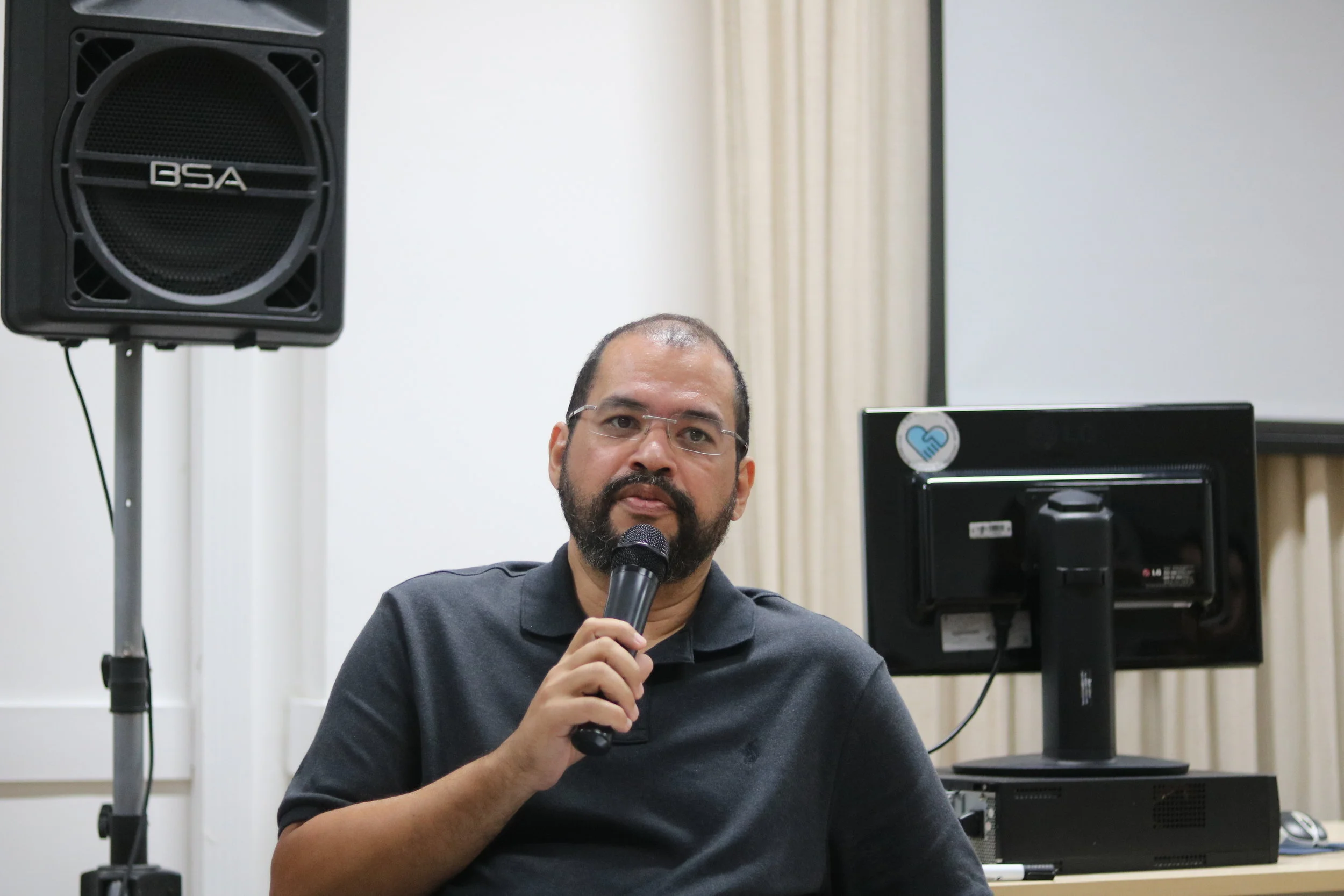 Gustavo Diógenes, CEO da Evolux, na mesa redonda "O mercado de TI e o ensino de tecnologia tradicional"