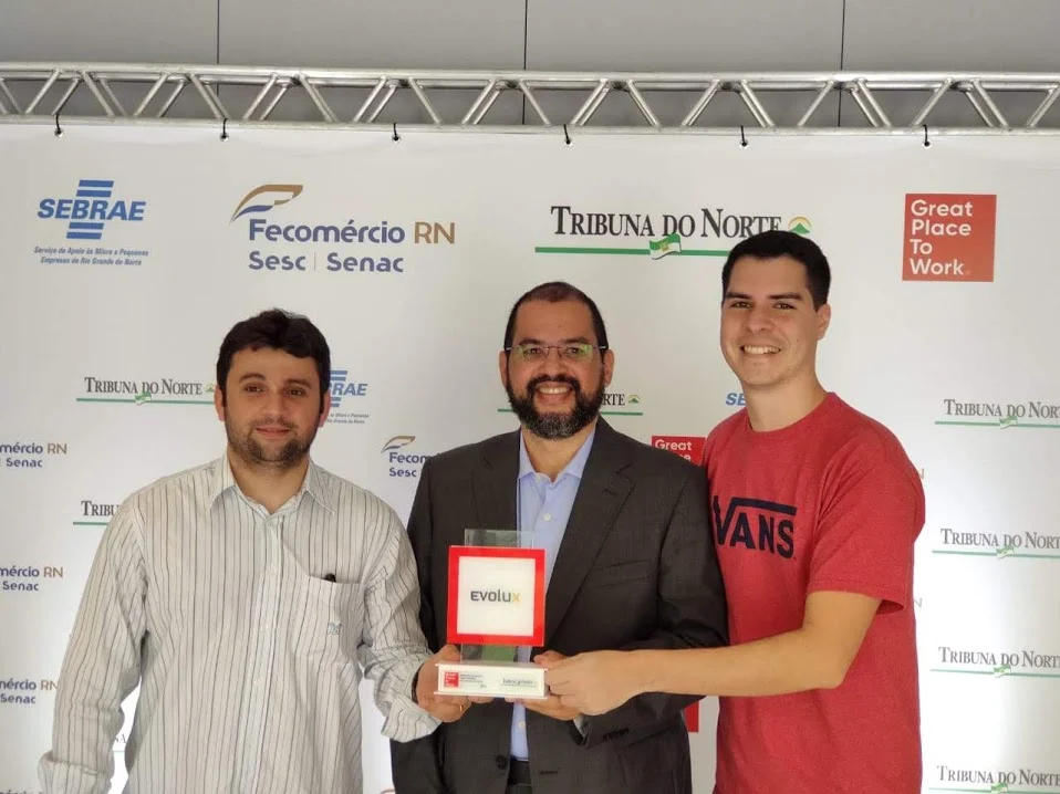 Diretores da Evolux: Itálo Rossi, Gustavo Diógenes e Lucas Castro