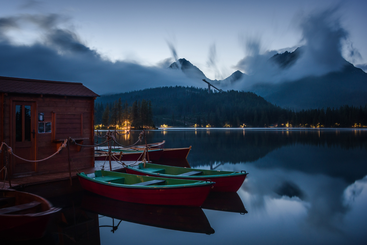 SUMMER EVENING ON THE LAKE