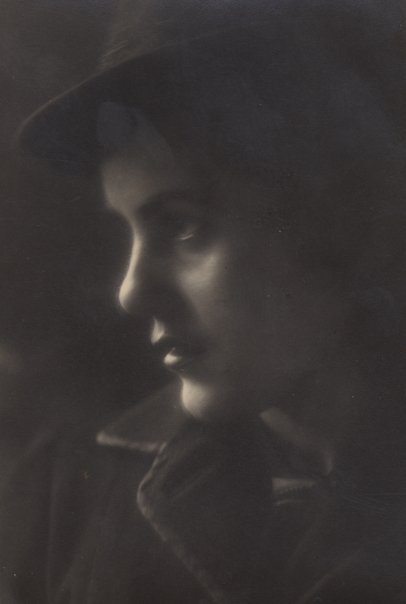 Ada wearing a fedora hat, circa 1935