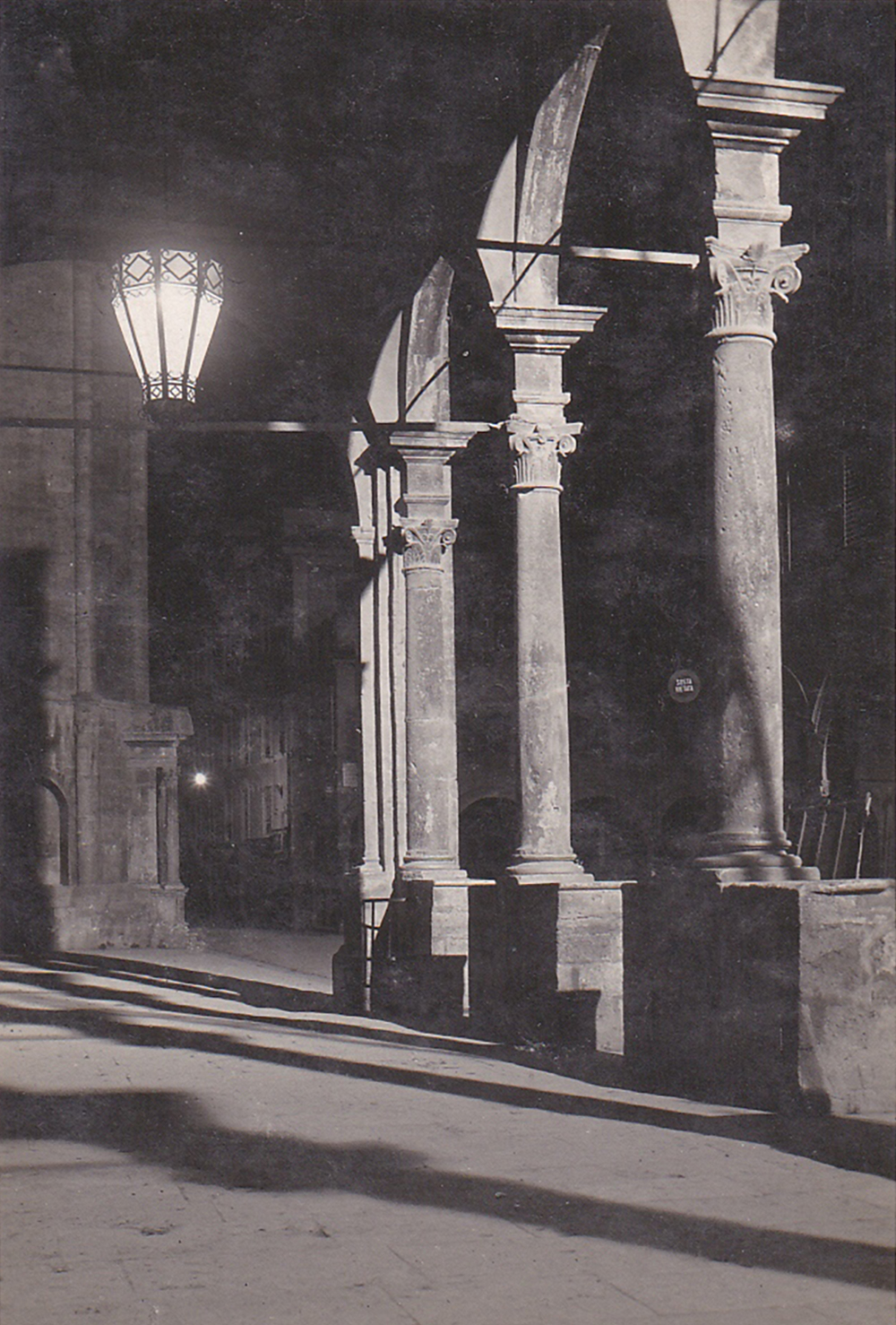 The “Loggia dei Mercanti” at Night