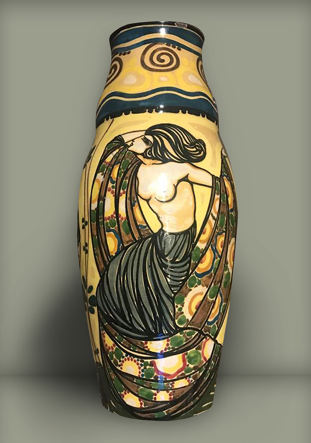 “Salomé” – Vase with female figures, SPADA Manufacture (circa 1924-1927)